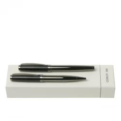 Zestaw upominkowy Cerruti 1881 długopis i pióro kulkowe - NSN8744A + NSN8745A - Czarny (NPBR874A)
