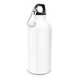 Butelka sportowa 500 ml z karabińczykiem | Marilsa - biały (V0029-02)