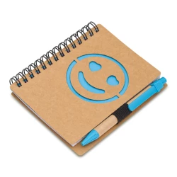 Notes gładki Smile, jasnoniebieski (R64269.28)