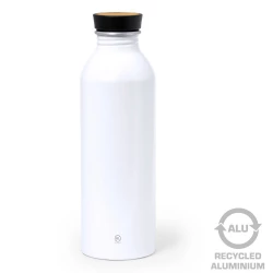 Butelka sportowa 550 ml z aluminium z recyklingu - biały (V1312-02)