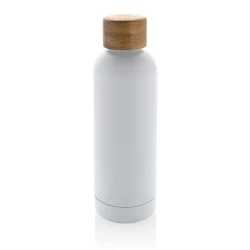 Butelka termiczna 500 ml Wood, stal nierdzewna z recyklingu - biały (P435.533)