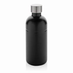Butelka sportowa 800 ml Soda, stal węglowa z recyklingu - czarny (P435.801)
