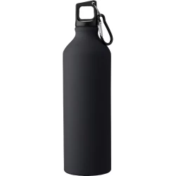 Butelka sportowa 800 ml z karabińczykiem - czarny (V1181-03)
