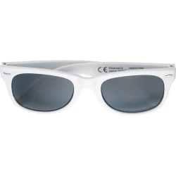 Okulary przeciwsłoneczne z PC z recyklingu - biały (V1286-02)