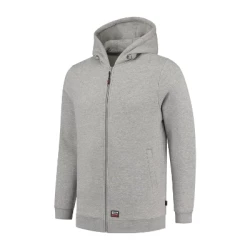 Hooded Sweat Jacket Washable 60°C bluza unisex grey melange M (T44TG14)