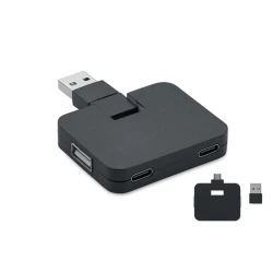 4-portowy USB - SQUARE-C (MO2254-03)