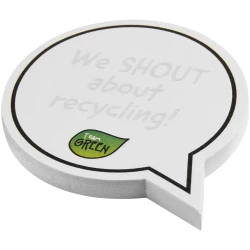 Sticky-Mate® karteczki samoprzylepne z materiałów z recyklingu w kształcie chmurek na tekst (21018601)
