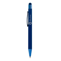 Długopis, touch pen | Ida - granatowy (V1376-04)