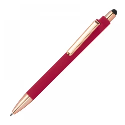 Długopis gumowany - czerwony - (13873-05)