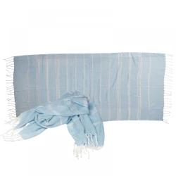 Pareo / ręcznik plażowy - jasnoniebieski - (73757-24)