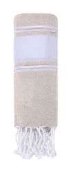 Lainen ręcznik plażowy - brązowy (AP733852-09)