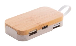 Holbaru hub USB - naturalny (AP864034)