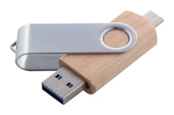 BooSpin pendrive USB OTG - naturalny (AP897091_32GB)