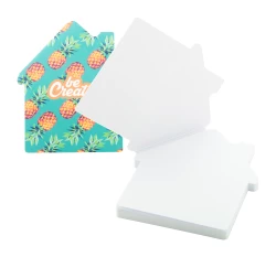 CreaStick House personalizowany notatnik z kartkami samoprzylepnymi - biały (AP716758)