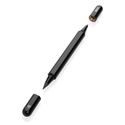 Długopis 2 w 1 Swiss Peak Storm, aluminium z recyklingu - czarny (P611.251)