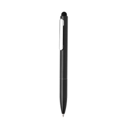 Długopis, touch pen Kymi, aluminium z recyklingu - czarny (P611.231)