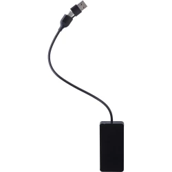 Hub USB i USB typu C - czarny (V1689-03)