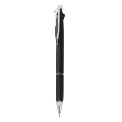 Wymazywalny długopis, wielokolorowy wkład, ołówek mechaniczny - czarny (V2041-03)