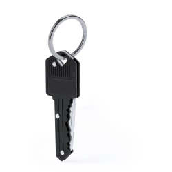 Brelok do kluczy, nóż składany, scyzoryk - czarny (V2099-03)