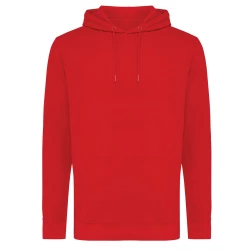 Bluza z kapturem z bawełny z recyklingu Iqoniq Jasper - red (T9400.029.XL)