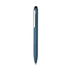 Długopis, touch pen Kymi, aluminium z recyklingu - niebieski (P611.235)