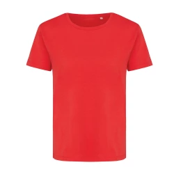 Damska koszulka Iqoniq Yala, bawełna z recyklingu - luscious red (T4100.008.L)