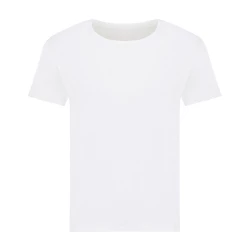 Damska koszulka Iqoniq Yala, bawełna z recyklingu - white (T4100.004.L)