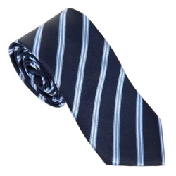 Jedwabny Krawat Prestige Navy - Granatowy (FFC427N)