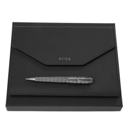 Zestaw upominkowy Hugo Boss teczka i długopis - HDM414A + HSH4984D (HPBM498D)