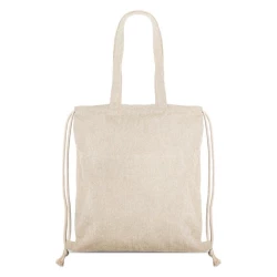 Plecak z recyklingowej bawełny 140 g - Ciemno szary (IP31117596)