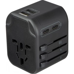 Adapter podróżny MARACENA - czarny (432903)