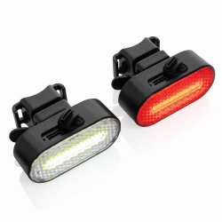 Zestaw lampek do rowera Lumino - czarny (P513.8401)