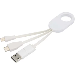 Troop kabel do ładowania 4 w 1 z tworzyw sztucznych pochodzących z recyklingu (12443501)