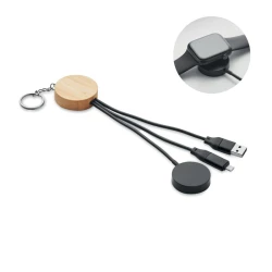 Brelok z kablem 4 w 1 60W - BULE (MO2451-03)