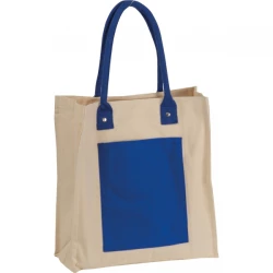 Torba płócienna z długimi uszami 320 g/m2 - niebieski - (65218-04)