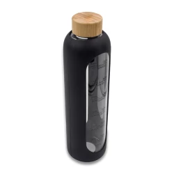 Butelka ze szkła borokrzemowego Richmond 1100 ml, czarny (R08187.02)