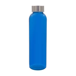 Kolorowa, szklana butelka Aqua Kuba 500 ml, niebieski (R08176.04)