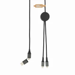 Kabel do ładowania 4 w 1 Terra, 3m - szary (P302.6402)