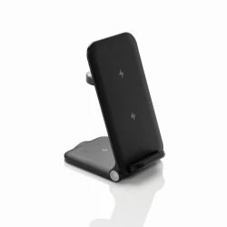 Ładowarka bezprzewodowa 3 w 1, 15W Powerpal - czarny (P309.0601)