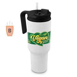 Kubek termiczny 1100 ml Air Gifts z ergonomicznym uchwytem | Ony - biały (VA094-02)