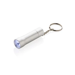 Brelok do kluczy z aluminium z recyklingu, latarka Flash (P514.0402)