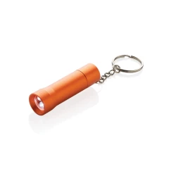 Brelok do kluczy z aluminium z recyklingu, latarka Flash (P514.0408)