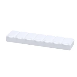 Pojemnik na tabletki z 7 przegrodami - biały (VA315-02)