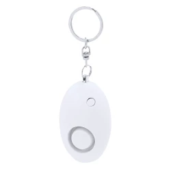 Alarm osobisty, brelok, lampka LED - biały (VA353-02)