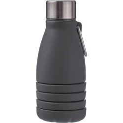 Składana butelka sportowa 550 ml z karabińczykiem - czarny (VA459-03)