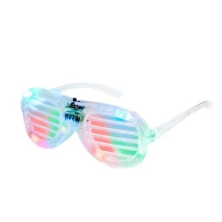 Świecące okulary LED - biały (VA726-02)