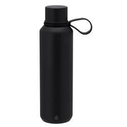 Butelka termiczna 630 ml ze stali nierdzewnej z recyklingu - czarny (VA675-03)