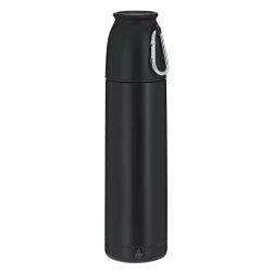 Termos 500 ml ze stali nierdzewnej z recyklingu - czarny (VA676-03)