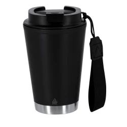 Kubek termiczny 300 ml ze stali nierdzewnej z recyklingu - czarny (VA680-03)