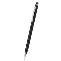 Długopis z aluminium z recyklingu, touch pen - czarny (VA631-03)
